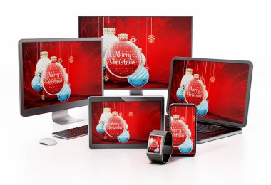 Noel akıllı Tv, monitör, tablet bilgisayar, Pc, akıllı telefon ve dizüstü bilgisayar arka plan baubles