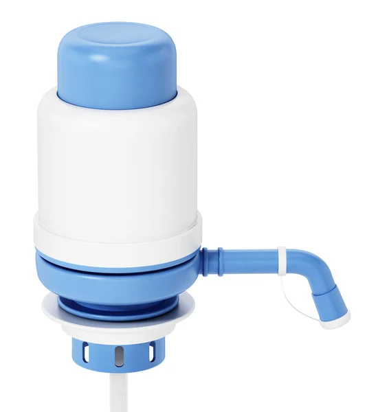 Generisk Vattenbehållare Pump Isolerad Vit Bakgrund Illustration — Stockfoto