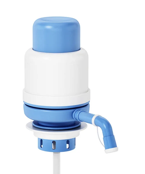 Generisk Vattenbehållare Pump Isolerad Vit Bakgrund Illustration — Stockfoto