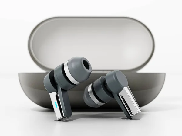 Generic Bluetooth Headphones Isolated White Illustration — Stock Photo, Image