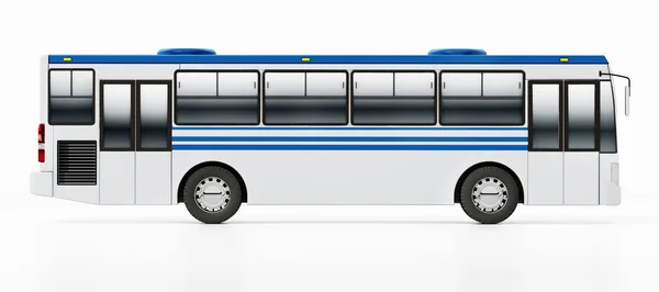 Generisk Stadsbuss Isolerad Vit Bakgrund Illustration — Stockfoto
