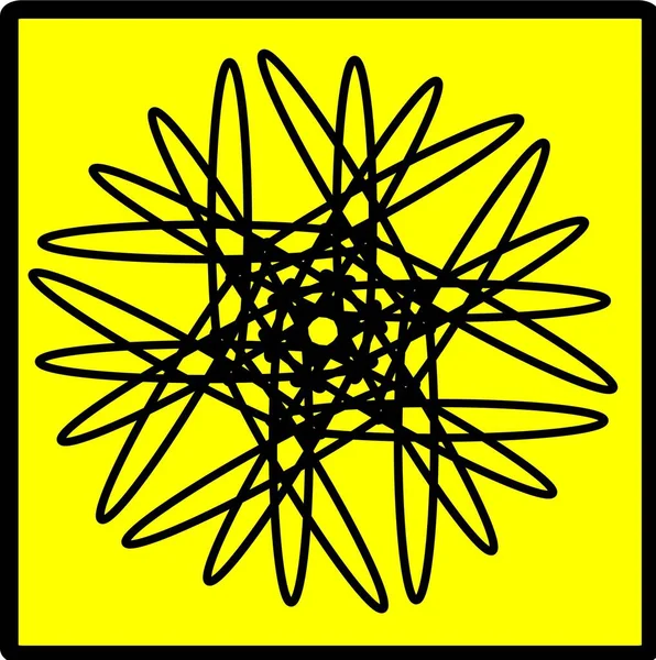 Kırmızı mavi çiçek mandala klonlama şekli geometrik şekil ikonu tasarımı grafiği