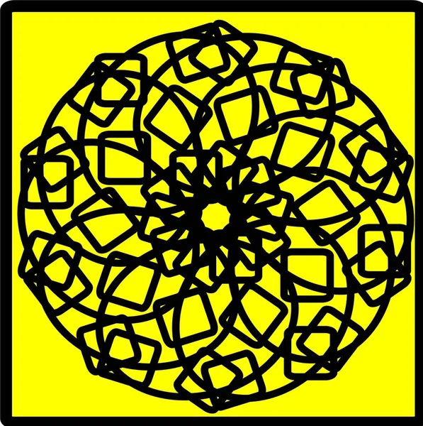 Kırmızı mavi çiçek mandala klonlama şekli geometrik şekil ikonu tasarımı grafiği