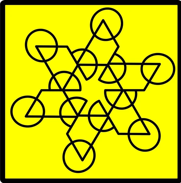 Kırmızı mavi çiçek mandala klonlama şekli geometrik şekil ikonu tasarımı grafiği