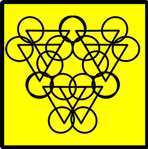 Kırmızı mavi çiçek mandala klonlama şekli geometrik şekil ikonu tasarımı grafiği