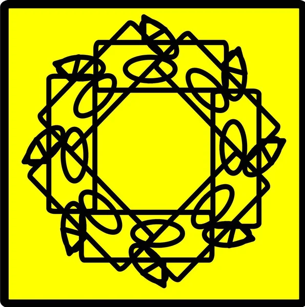 Kırmızı mavi çiçek mandala klonlama şekli geometrik şekil ikonu tasarımı grafiği