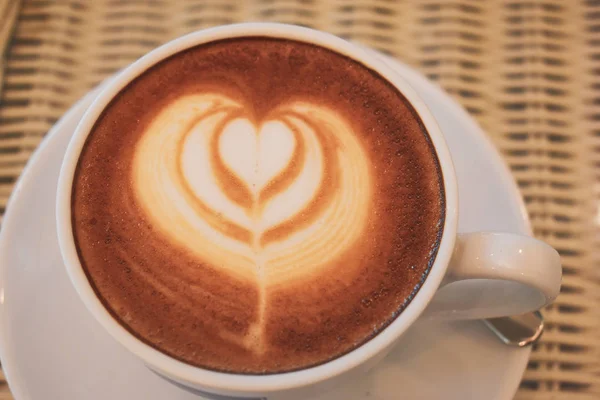 Latte art of coffee — стоковое фото