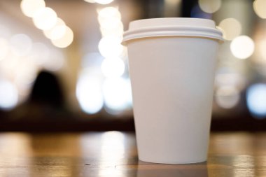 Kahve Kupası boş boş kopya alanı tasarım metniniz için take away