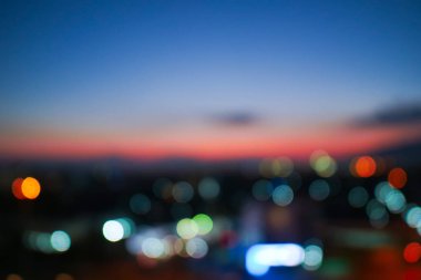 şehrin görüntü bulanıklık bokeh ışık