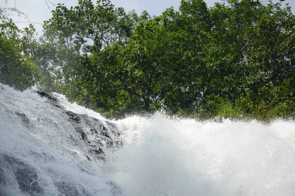 Waterval in natuur bos, prachtig landschap — Stockfoto