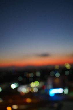 şehrin görüntü bulanıklık bokeh ışık