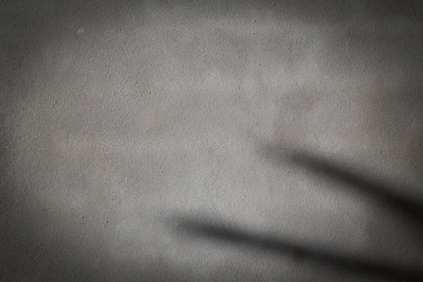 Černý stín na cementové betonové stěně pozadí textury — Stock fotografie