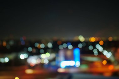 gece şehir görüntü bulanıklık bokeh