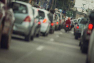 yol acele saat trafik sıkışıklığı