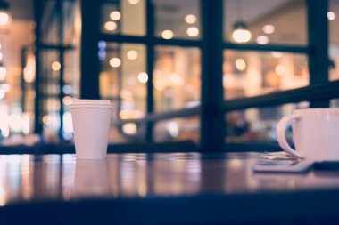 Kahve Kupası boş boş kopya alanı tasarım metniniz için take away