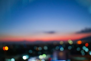 şehrin görüntü bulanıklık bokeh ışık