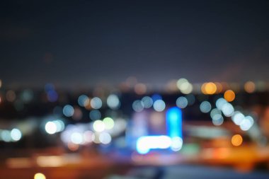 gece şehir görüntü bulanıklık bokeh