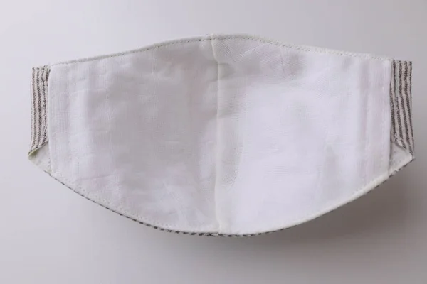 Cloth Face Mask Design Handmade Fabric Cotton Material Salu Muslin — Stock Photo, Image