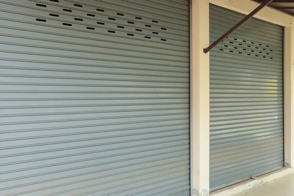 Steel Roller Shutter Door Closed Security — Stok Foto