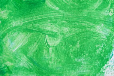 Kağıt zemin üzerinde soyut resim yeşil suluboya boya