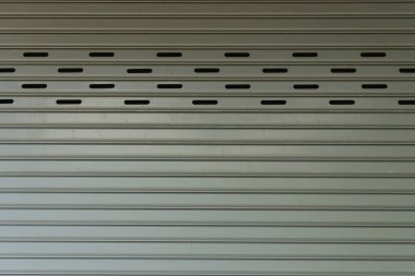 Çelik patinaj kepenk kapısı kapalı güvenlik arka planı