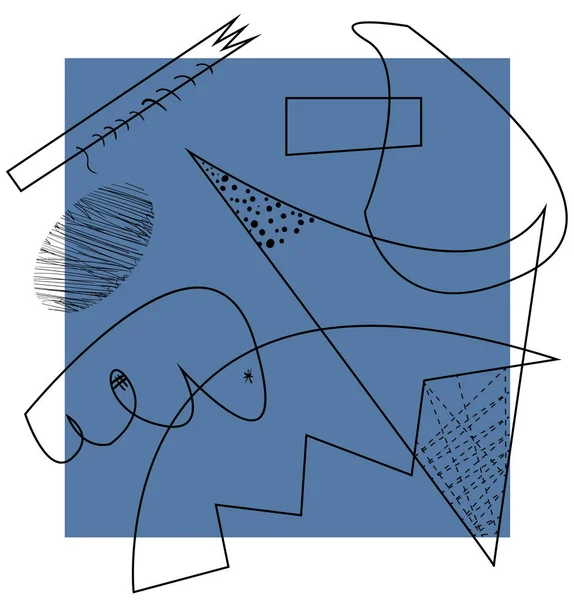 Soyut vektör çizimleri, Kübizm by ilham. Vektör