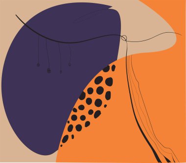 Deve ile renkli bir geçmişi var. Soyut vektör illüstrasyonu