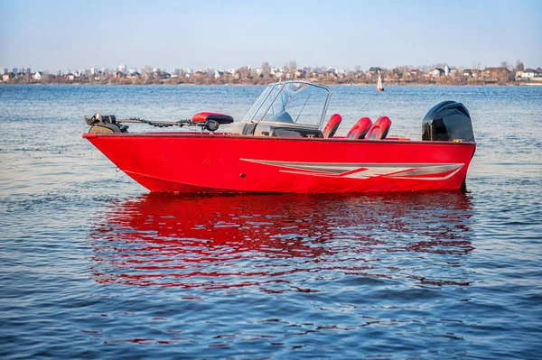 Barco Pesca Río — Foto de Stock