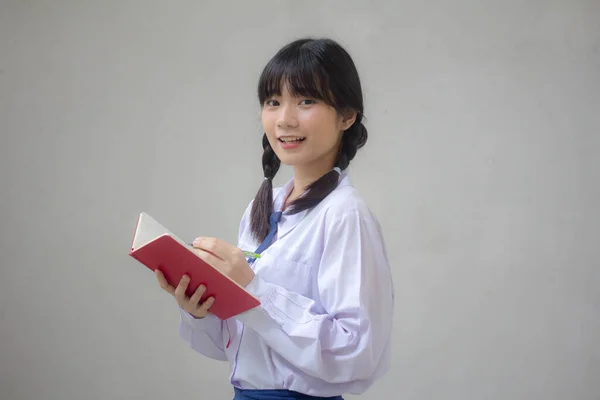 아시아 고등학교 아름다운 제복을 — 스톡 사진