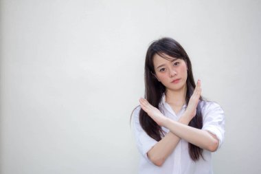 Asia Thai gençlik tişörtü güzel kız durağı