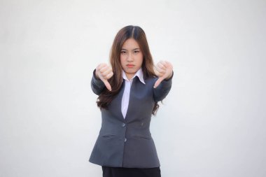 Taylandlı yetişkin ofis kızının portresi.