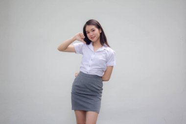 Taylandlı yetişkin ofis kızının portresi.