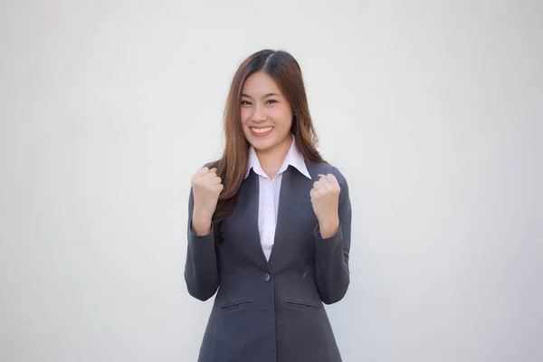 Portrait Thai Adult Office Girl Excellent — Stock Photo, Image
