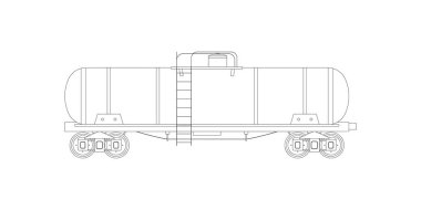 Ana hat vagon sarnıç tank treni