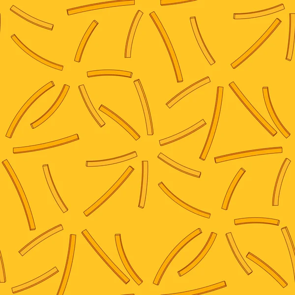 Cartone animato modello senza cuciture con patate fritte — Vettoriale Stock