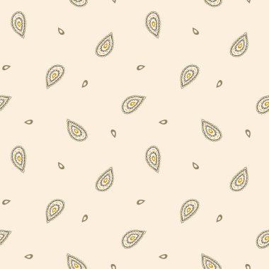 Şal desenli basit etnik boho kusursuz desen.