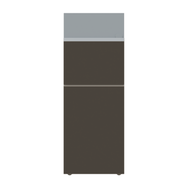 Üst Dondurucu Üst Önden Görünüm 3B Resim Çizimi.