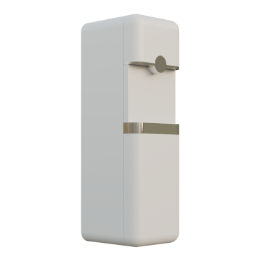 Beyaz Retro Su Dökümcüsü Tarafı Görünümü 3B Görüntüleme