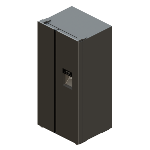 Su Akımı Buzdolabı Isometric Manzaralı 3B Resim