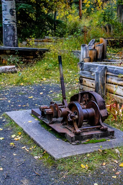 Schwerlastpumpe Aus Einer Kohlemine Banff Nationalpark Alberta Kanada — Stockfoto