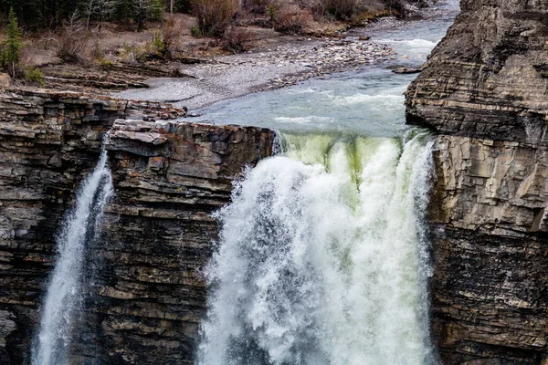 Diferentes Vistas Ram Falls Parque Provincial Ram Falls Alberta Canadá — Foto de Stock