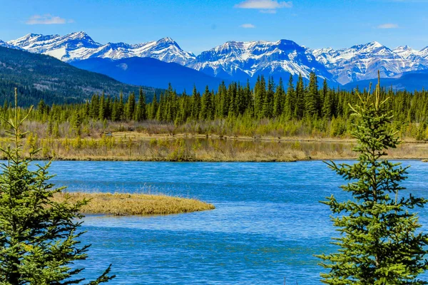 Der South Saskatchewan River Schlängelt Sich Durch Den Park Alymer — Stockfoto