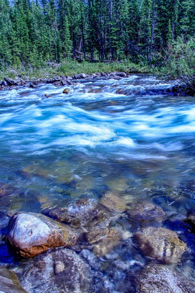 Codo Río Fluyendo Duro Rápido Zona Recreación Provincial Del Río — Foto de Stock