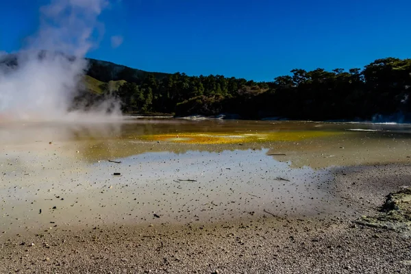 Termál Tavak Területek Wai Tapu Rotarua Zéland — Stock Fotó