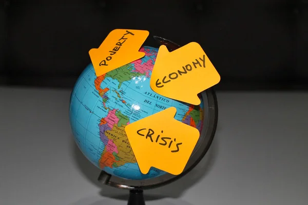 Mondiale Financiële Crisisstatistiek202 — Stockfoto
