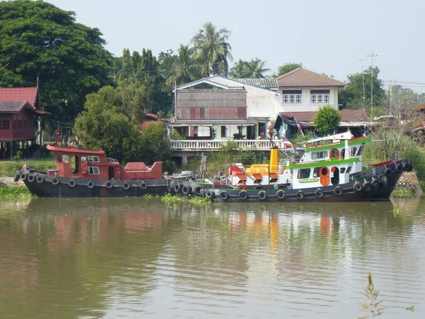 Colorful Tug Ships Thailand — Stock Photo, Image