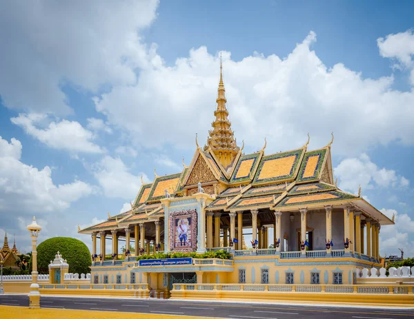 Phnom Penh Cambodia Maio 2014 Palácio Real Edifício Principal Residência — Fotografia de Stock