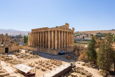 Near intact temple of Bacchus, Baalbek heritage site, Lebanon. clipart