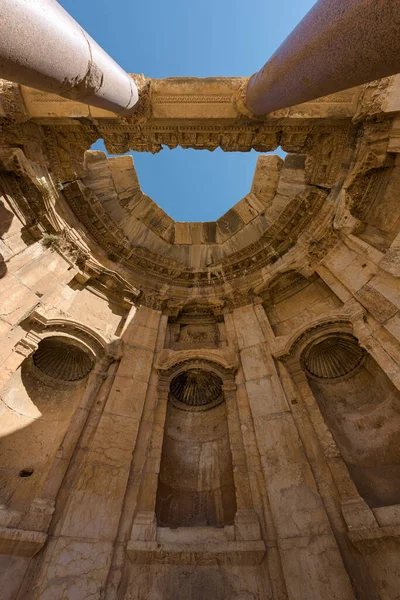 Dome Roof Cover Circular Niche Great Court Porticoes Baalbek Temple — Stock Photo, Image