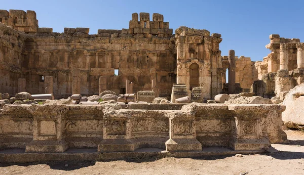 Great Court Roman Temple Jupiter Baalbek Heritage Site Lebanon — Stock Photo, Image